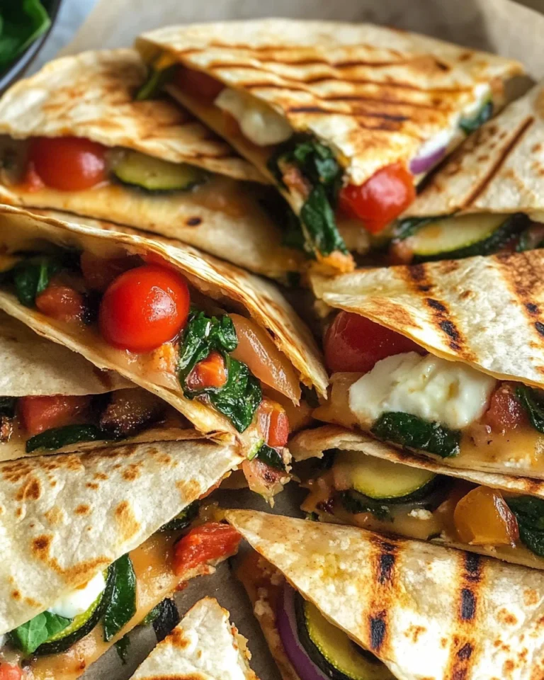Grilled Mediterranean Veggie Quesadillas