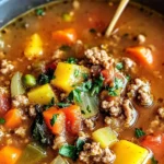 Ground Beef Vegetable Soup
