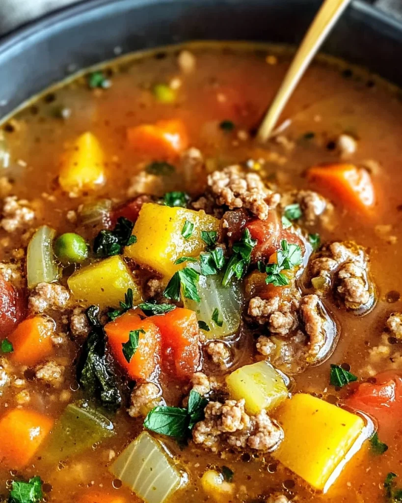 Ground Beef Vegetable Soup