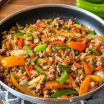 Ground Turkey and Peppers Stir-Fry