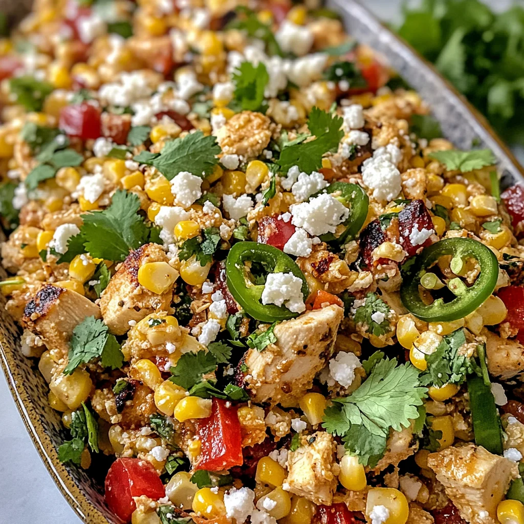 Healthy Street Corn-Inspired Chicken Salad
