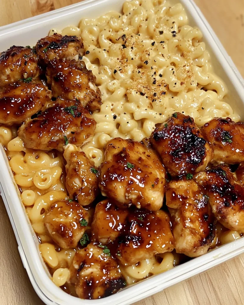 Honey Pepper Chicken Mac and Cheese