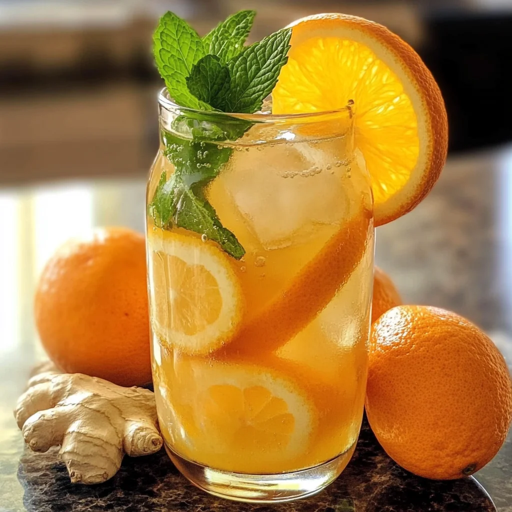 Iced Orange Ginger Green Tea