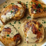 Irish Chicken in Whiskey Cream Sauce