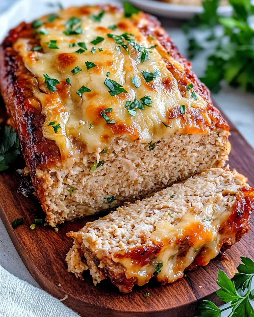Juicy Garlic Parmesan Chicken Meatloaf: Comfort Food Delight