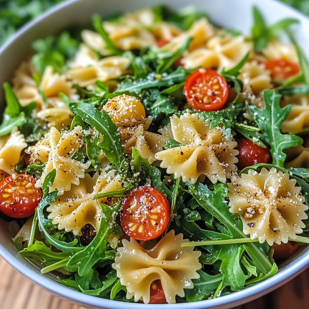 Lemon Arugula Pasta Salad