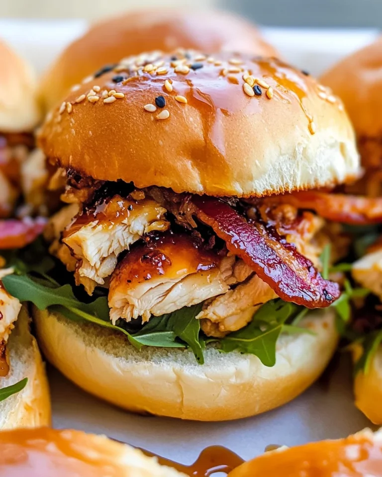 Maple Chicken & turkey Bacon Sliders