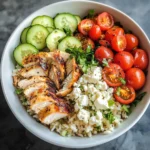 Mediterranean Chicken and Rice Bowl