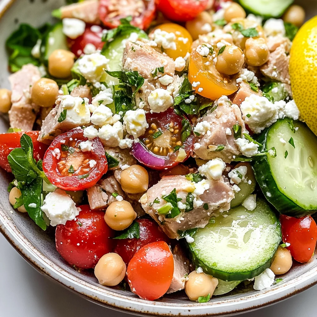 Mediterranean Chickpea Tuna Salad
