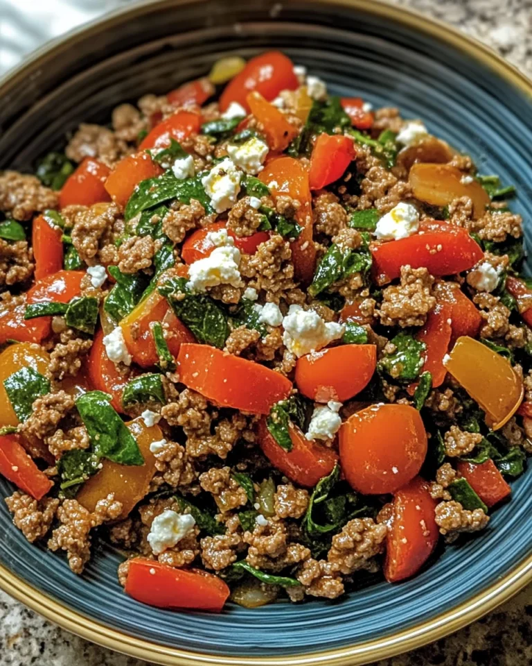 Mediterranean Ground Beef Stir Fry