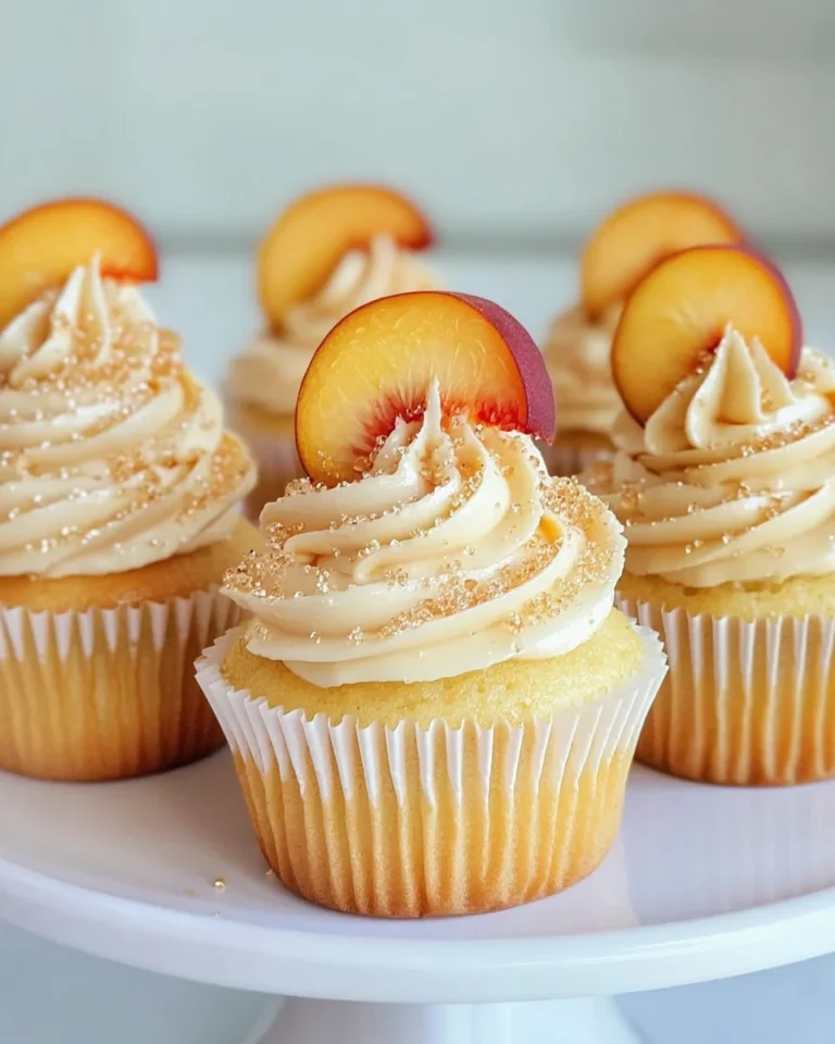 Peach Bellini Cupcakes