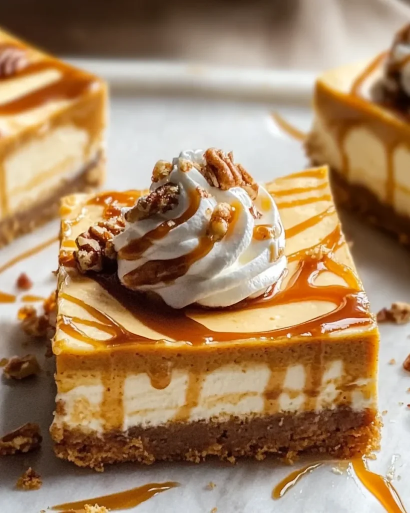 Pumpkin Spice Cheesecake Bars (Easy and Creamy)