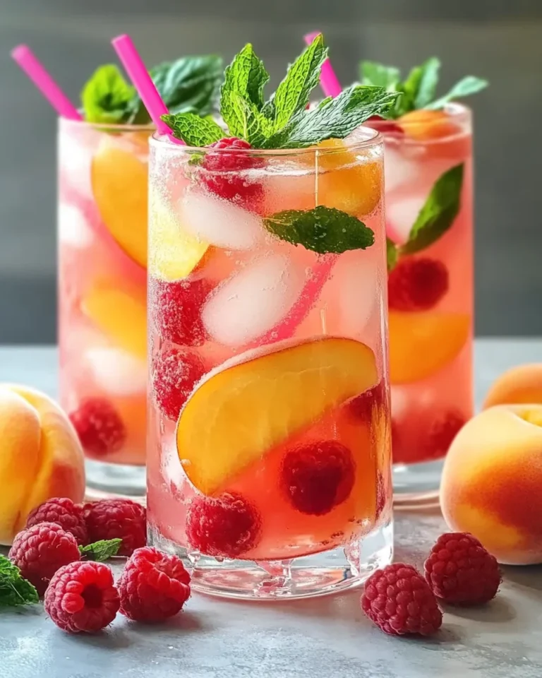 Raspberry Peach Lemonade