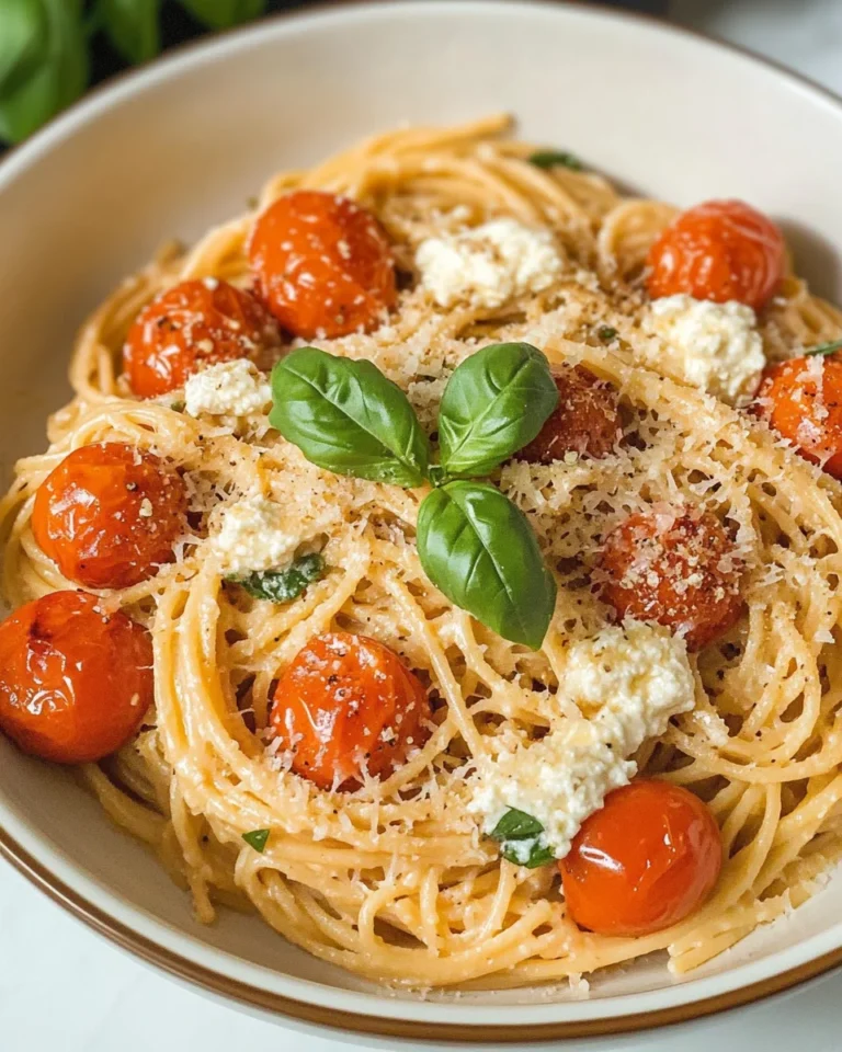 Roasted Tomato and Garlic Ricotta Pasta Brings Joy!