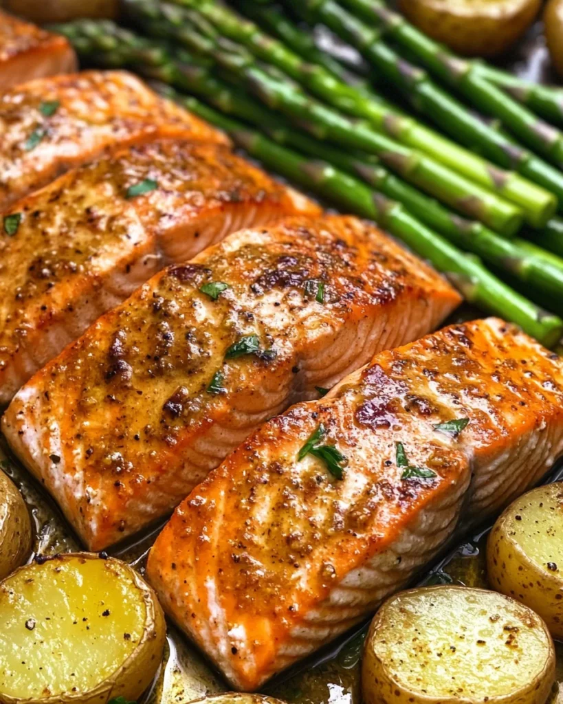 Salmon, Potato, + Asparagus Sheet Pan Meal