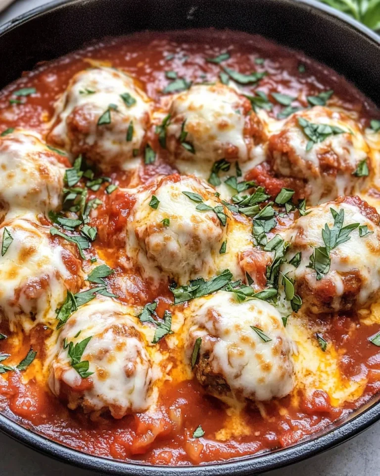 Slow Cooker Chicken Parm Meatballs