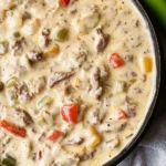 Slow Cooker Philly Cheesesteak Dip