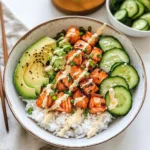 Spicy Salmon Bowls with Coconut Rice