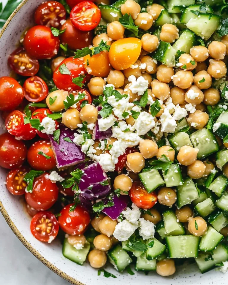 10-Minute Mediterranean Chickpea Salad