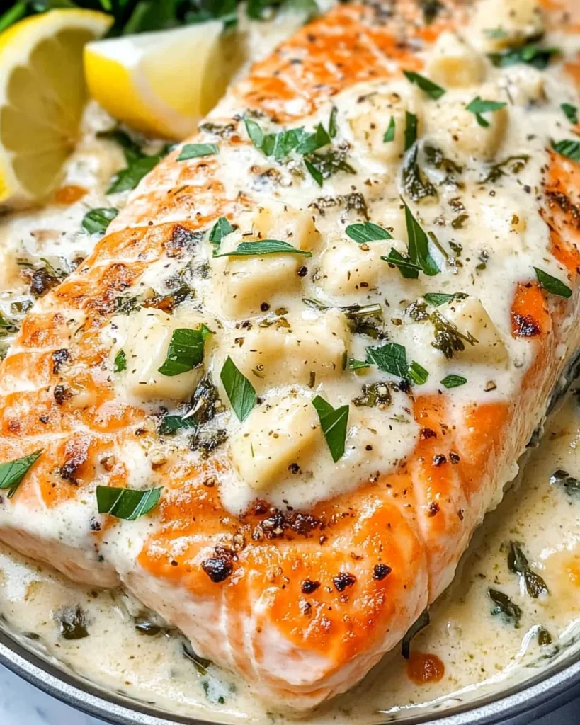Baked Boursin Salmon