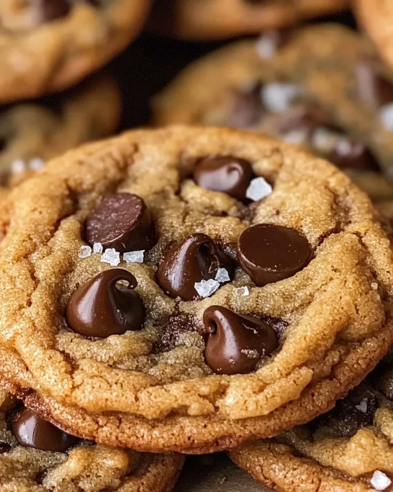Brown Butter Sourdough Discard Chocolate Chip Cookies