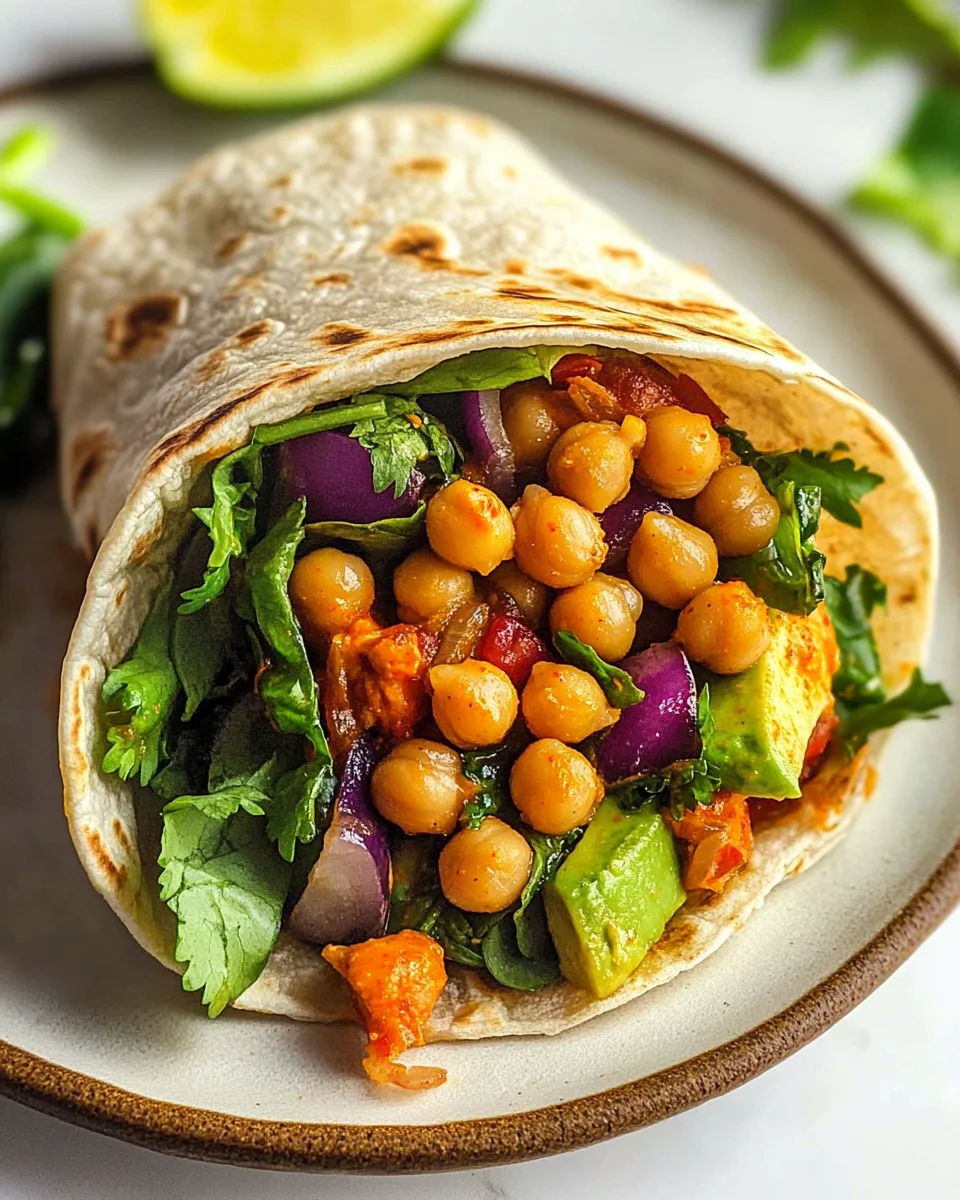 Buffalo Chickpea Wraps