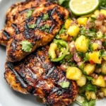 Caribbean Jerk Chicken with Pineapple Salsa