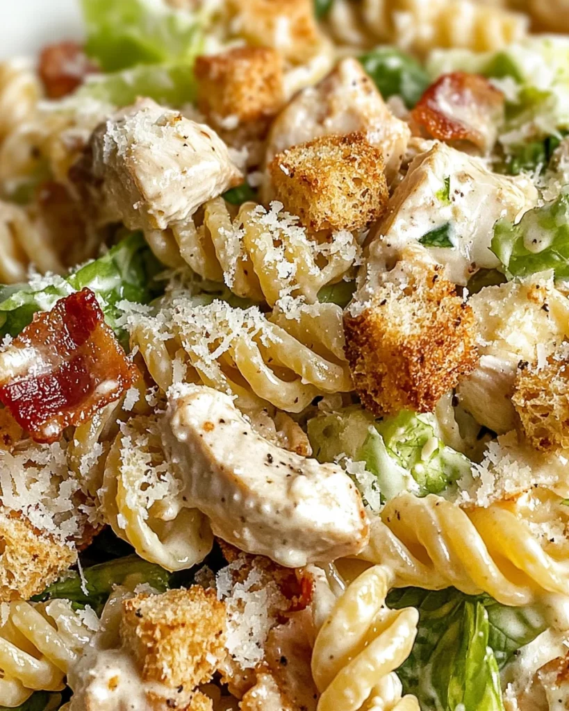 Chicken Caesar Pasta Salad