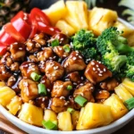 Chicken Teriyaki Pineapple Bowls Recipe
