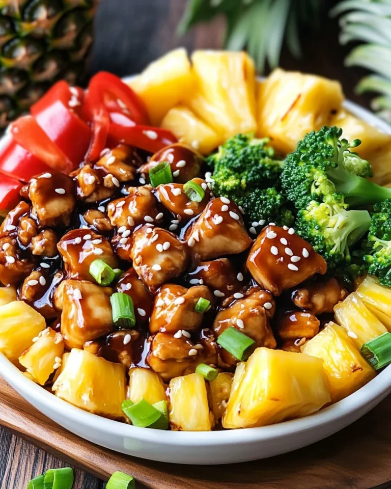 Chicken Teriyaki Pineapple Bowls Recipe