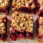 Cranberry Sauce Oat Bars