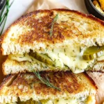 Crispy Dill Pickle Grilled Cheese Sandwich