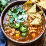 Crockpot Spicy Chicken Tortilla Soup