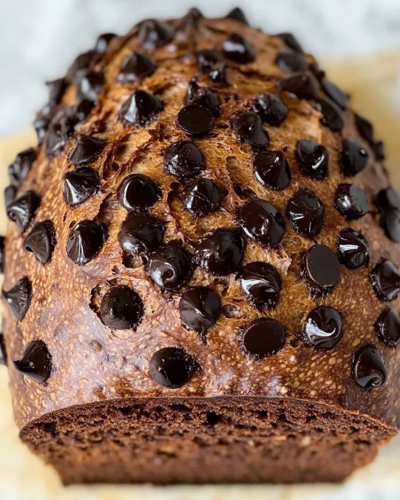 Easy Double Chocolate Sourdough Bread