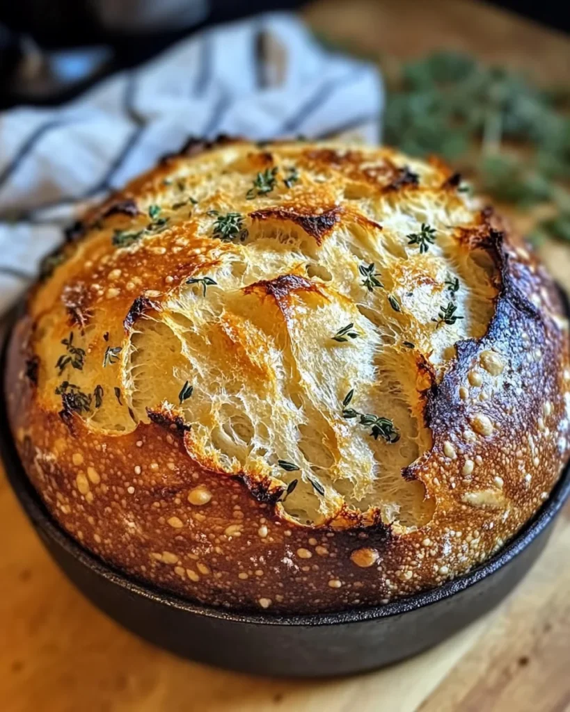 Garlic Herb Dutch Oven Bread Recipe You'll Love Today!