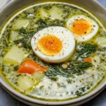 Green Borscht (Ukrainian sorrel/spinach soup)
