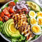 Grilled Chicken Cobb Salad with Honey Dijon {Paleo, Whole30 Option}