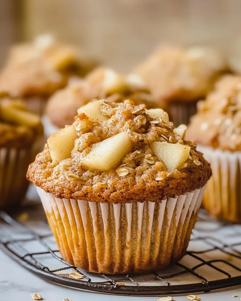 Healthy Apple Cinnamon Oat Muffins