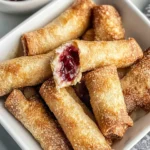 Homemade Air Fryer Cherry Cheesecake Egg Rolls