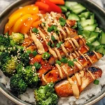 Korean BBQ Chicken Bowls with Gochujang Cream Sauce Awaits!