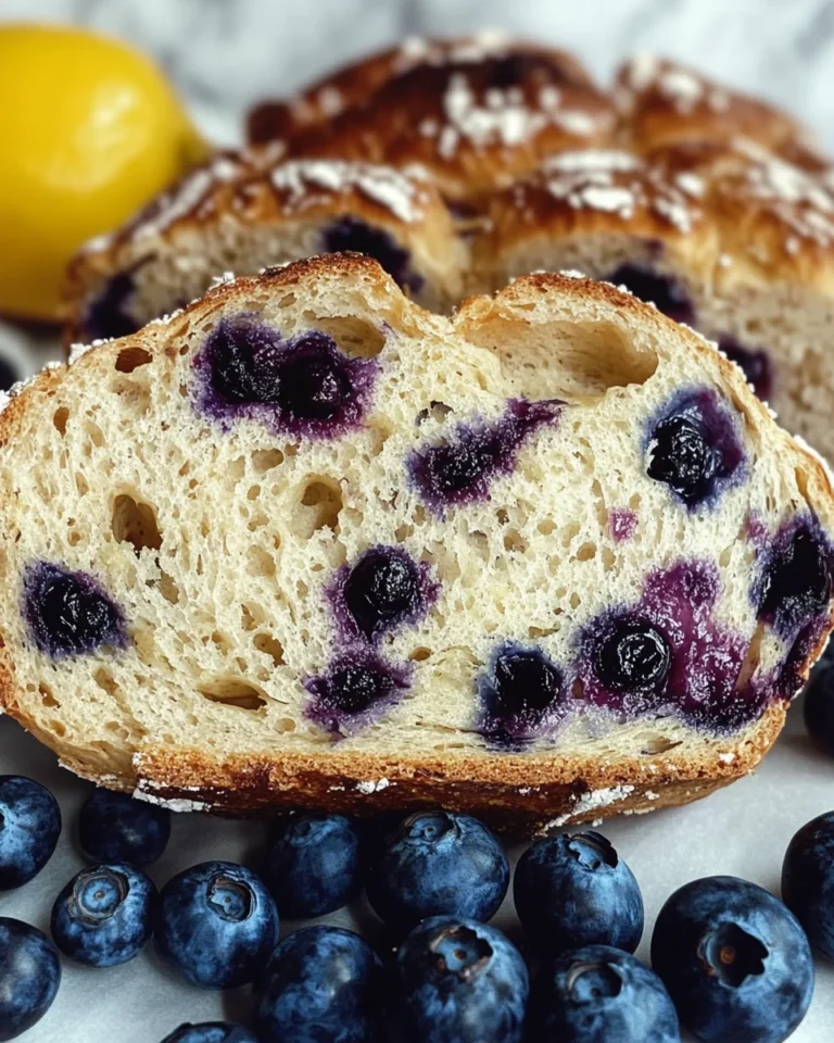 Lemon Blueberry Sourdough Bread Recipe
