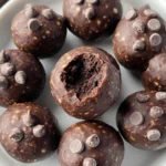 No-Bake Cottage Cheese Brownie Batter Protein Bites