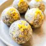 No-Bake Lemon Poppyseed Protein Balls