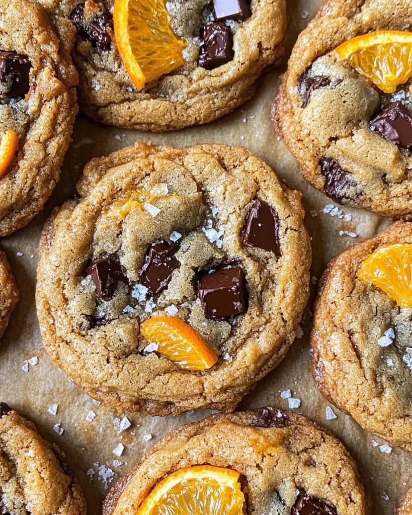 Orange Dark Chocolate Chunk Cookies Recipe