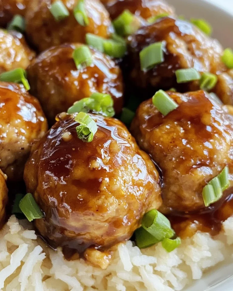 Pineapple Teriyaki Chicken Meatballs