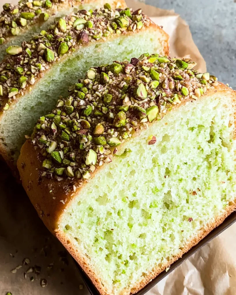 Pistachio Pudding Bread
