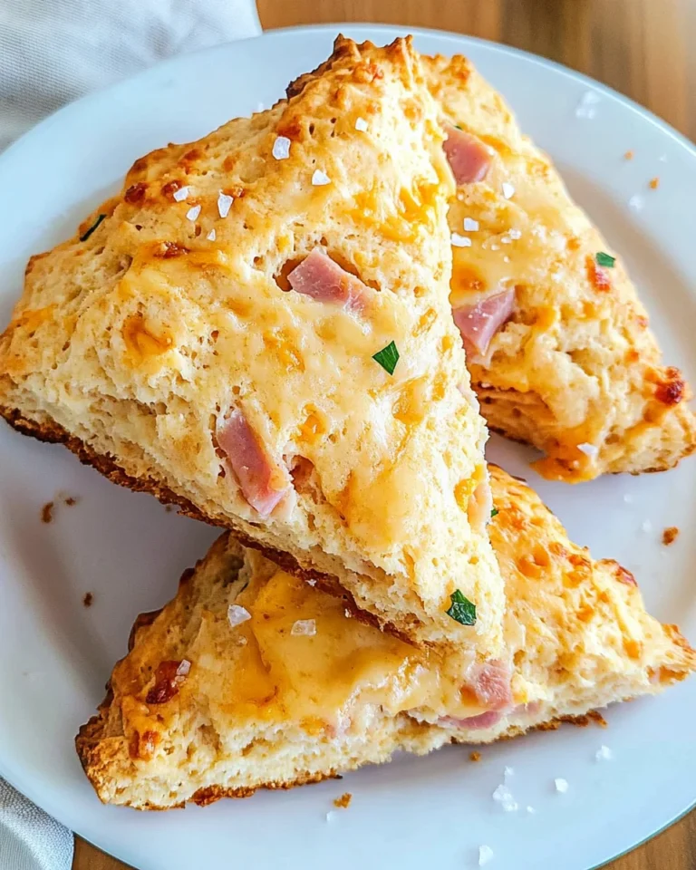 Savory Ham & Cheese Scones