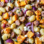 Sheet Pan Gnocchi with Spicy Sausage, Butternut Squash & Hot Honey