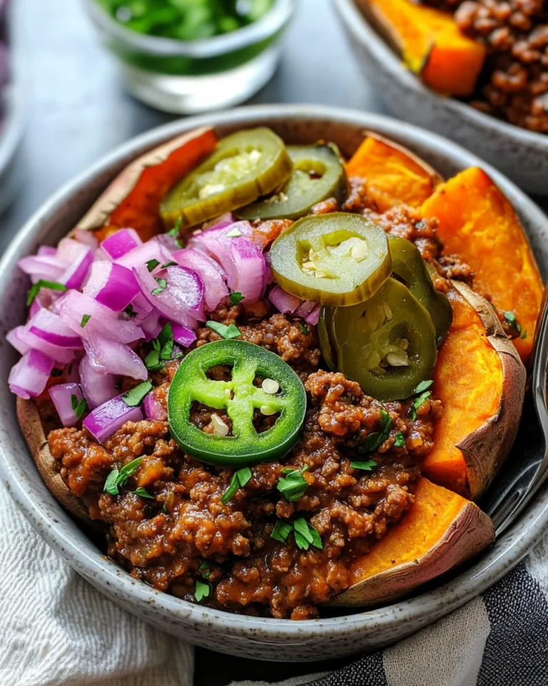 Sloppy Joe Sweet Potato Bowls