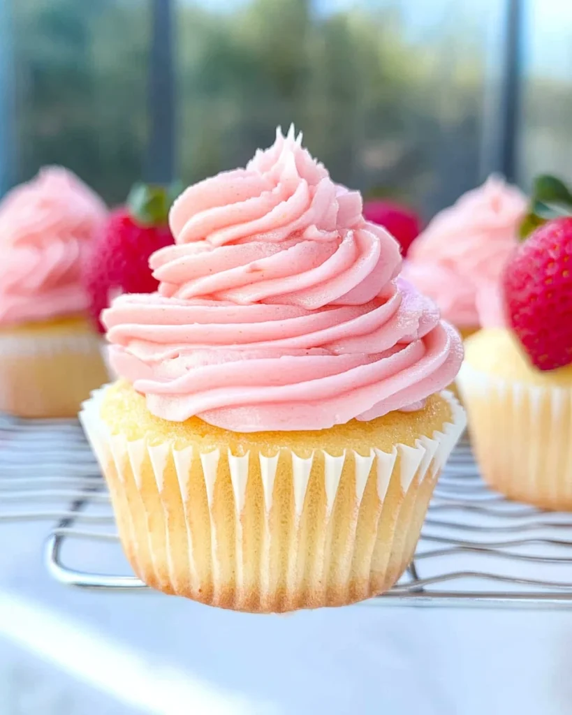 Strawberry Lemonade Cupcakes